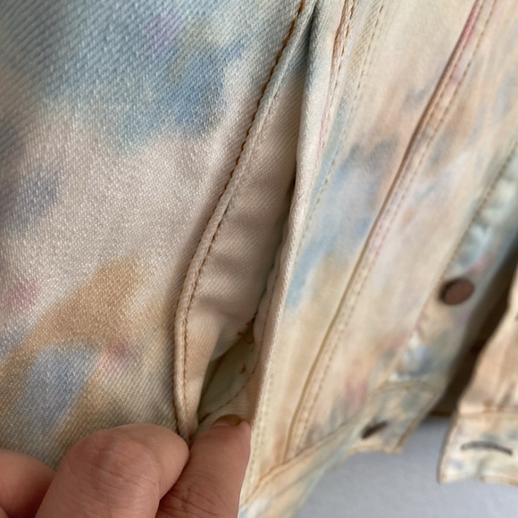 Free People Denim Trucker Jacket Liberty Wash Size XS/Small - Picture 4 of 10